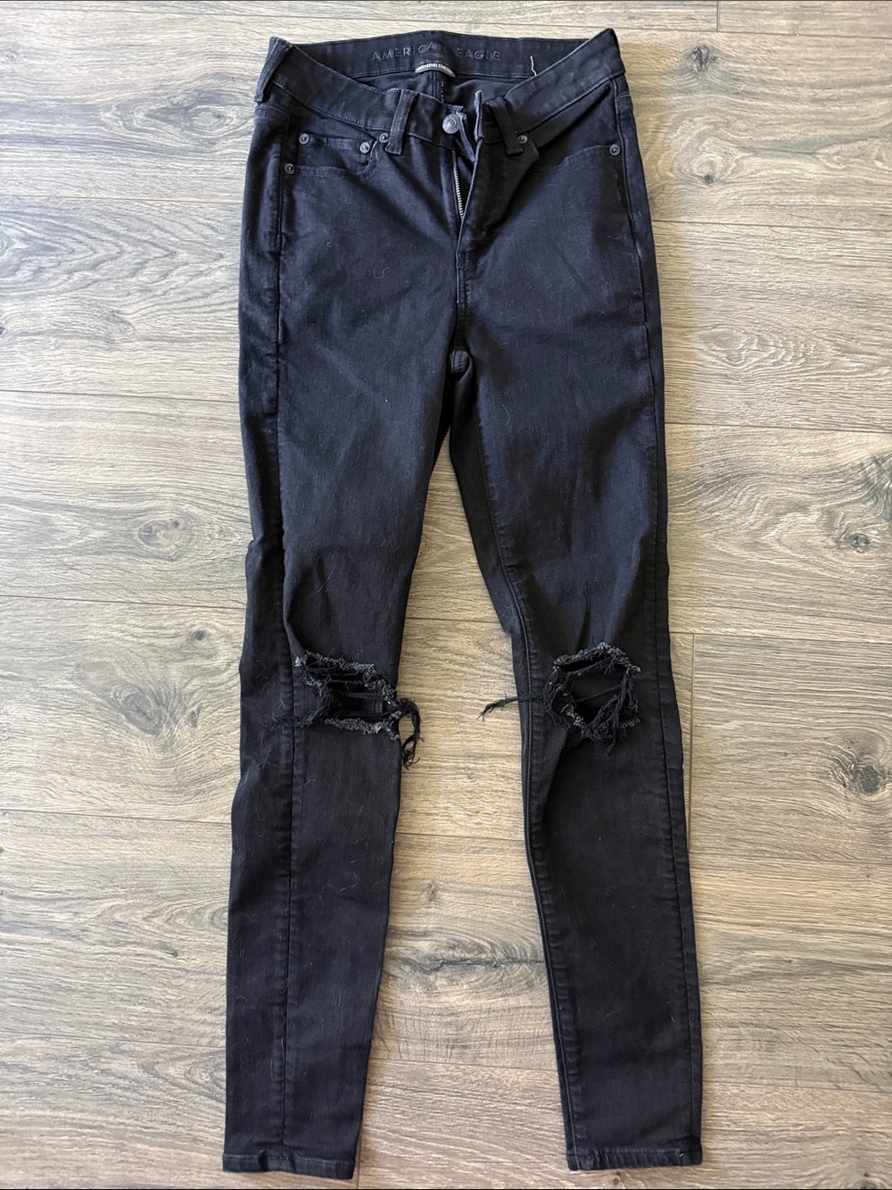American Eagle Black Stretch Skinny Jeans